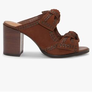 Lucky Brand Dynah Brown Leather Women's Heeled Sandals